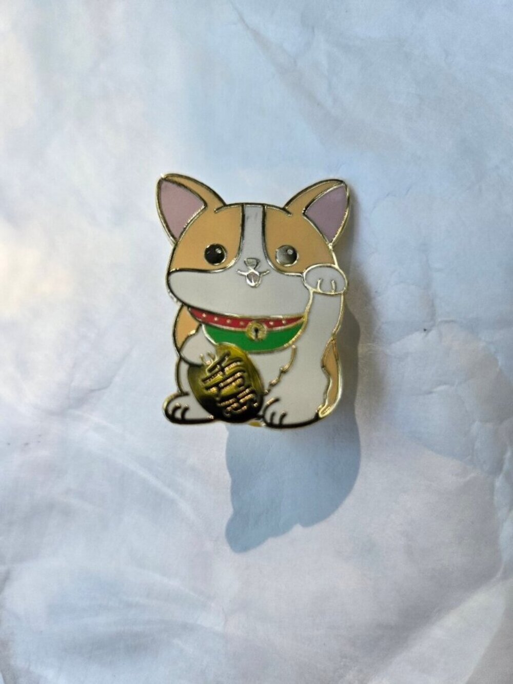 Lucky Corgi Lapel Pin Animal Year of the Dog Pinback Fashion Costume Jewelry Col